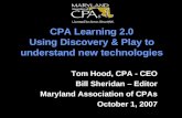 CPA Learning 2.0 Using Discovery & Play to understand new technologies