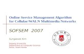 Online Service Management Algorithm for Cellular/WALN Multimedia Networks