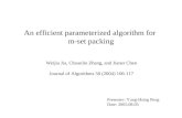 An efficient parameterized algorithm for  m-set packing