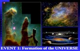 EVENT 1: Formation of the UNIVERSE