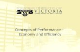Concepts of Performance –  Economy and Efficiency
