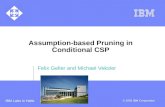 Assumption-based Pruning in Conditional CSP