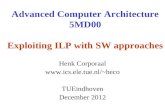Advanced Computer Architecture 5MD00 Exploiting ILP with SW approaches