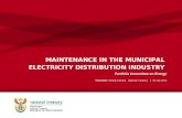 MAINTENANCE IN THE MUNICIPAL  ELECTRICITY DISTRIBUTION INDUSTRY