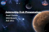 Internship Exit Presentation
