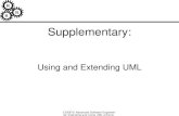 Supplementary: Using and Extending UML