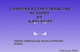 CONSERVATION FINANCING ACTIONS  BY  KARI KEIPI