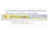 Load Balancing of Multipath Source Routing in Ad Hoc Networks
