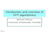 Introduction and overview of FPT algorithmics