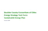 Boulder County Consortium of Cities Energy Strategy  Task Force Sustainable Energy Plan