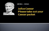 Julius Caesar Please take out your  Caesar packet