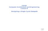 CS152 Computer Architecture and Engineering Lecture 8  Designing a Single Cycle Datapath