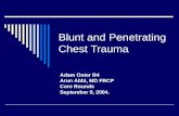 Blunt and Penetrating Chest Trauma