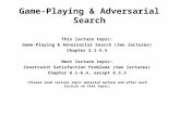 Game-Playing & Adversarial Search