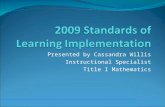 2009 Standards of Learning Implementation