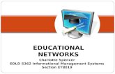 Charlotte Spencer EDLD 5362 Informational Management Systems Section ET8019