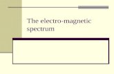 The electro-magnetic spectrum
