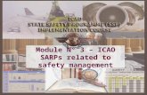 Module N° 3 – ICAO SARPs related to safety management