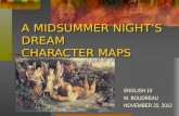 A MIDSUMMER NIGHT’S DREAM CHARACTER MAPS
