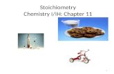 Stoichiometry Chemistry I/IH: Chapter 11