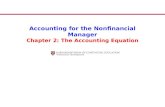 Accounting for the Nonfinancial Manager Chapter 2: The Accounting Equation