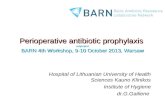 Perioperative antibiotic prophylaxis subproject BARN 4th Workshop, 9-10 October 2013, Warsaw