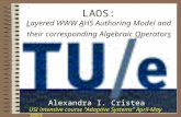 LAOS: L ayered WWW  A HS Authoring Model and their corresponding Algebraic  O perator s