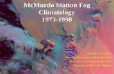 McMurdo Station Fog Climatology 1973-1998