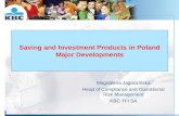 Saving and Investment Products  in Poland Major Developments