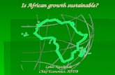 Is African growth sustainable?