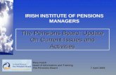 The Pensions Board: Update On Current Issues and Activities