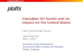 Canadian Oil Sands and its impact on the United States