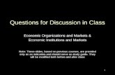 Questions for Discussion in Class