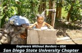 Engineers Without Borders – USA San Diego State University Chapter