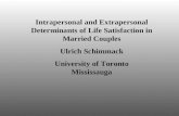 Intrapersonal and Extrapersonal Determinants of Life Satisfaction in Married Couples