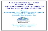 Concurrency and Real-Time  Programming Support in Java, Ada, POSIX