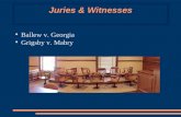 Juries & Witnesses