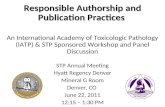 Responsible Authorship and Publication Practices
