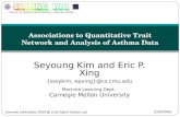 Associations to Quantitative Trait Network and Analysis of Asthma Data