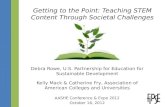 Getting to the Point: Teaching STEM Content Through Societal Challenges