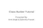 Class Builder Tutorial