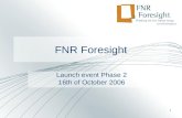 FNR Foresight