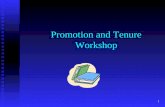 Promotion and Tenure Workshop