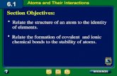 6.1 Section Objectives – page 141