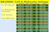 BB10006: Cell & Molecular biology