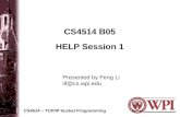 CS4514 B05 HELP Session 1