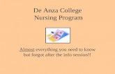 De Anza College  Nursing Program