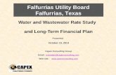 Water and Wastewater Rate Study   and Long-Term Financial Plan Presented   October 10, 2013