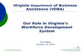 Virginia  Department  of Business Assistance (VDBA)
