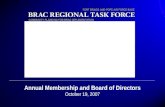Annual Membership and Board of Directors October 19, 2007